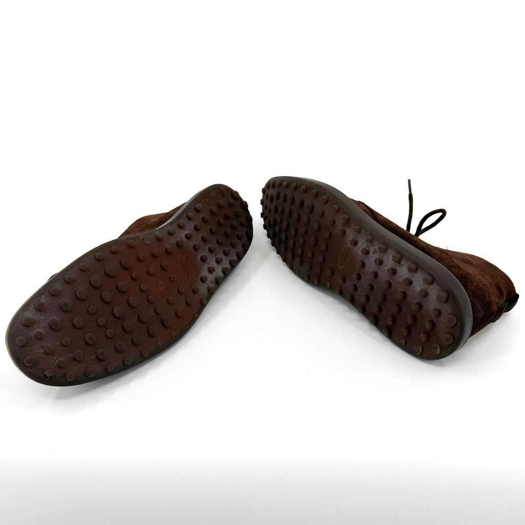 Tod’s Brown Suede Gommino Pebble Sole Chukka Desert Boots