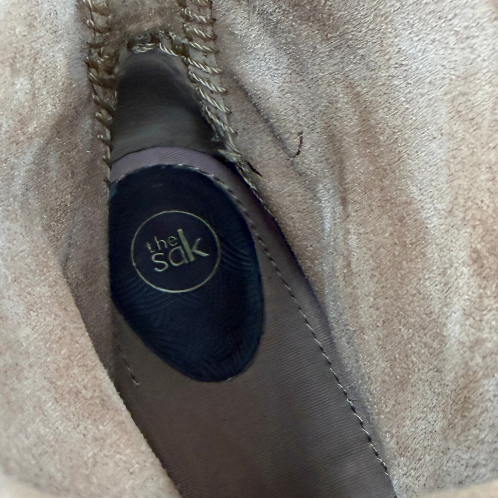The Sak Tan Genuine Suede Aztec Southwestern Crochet Boots