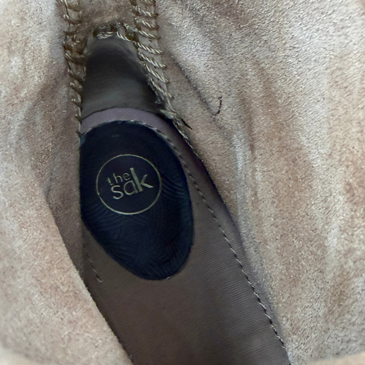 The Sak Tan Genuine Suede Aztec Southwestern Crochet Boots