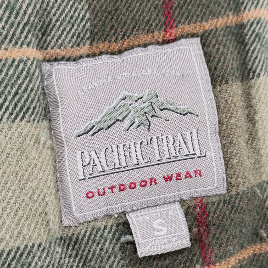 Vintage 90s Pacific Trail Forest Green Detachable Hood Anorak Parka