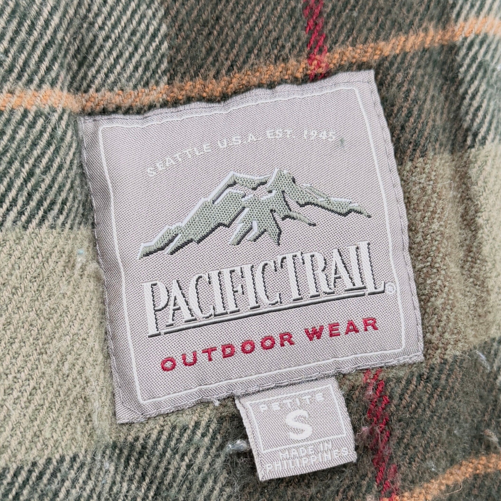 Vintage 90s Pacific Trail Forest Green Detachable Hood Anorak Parka