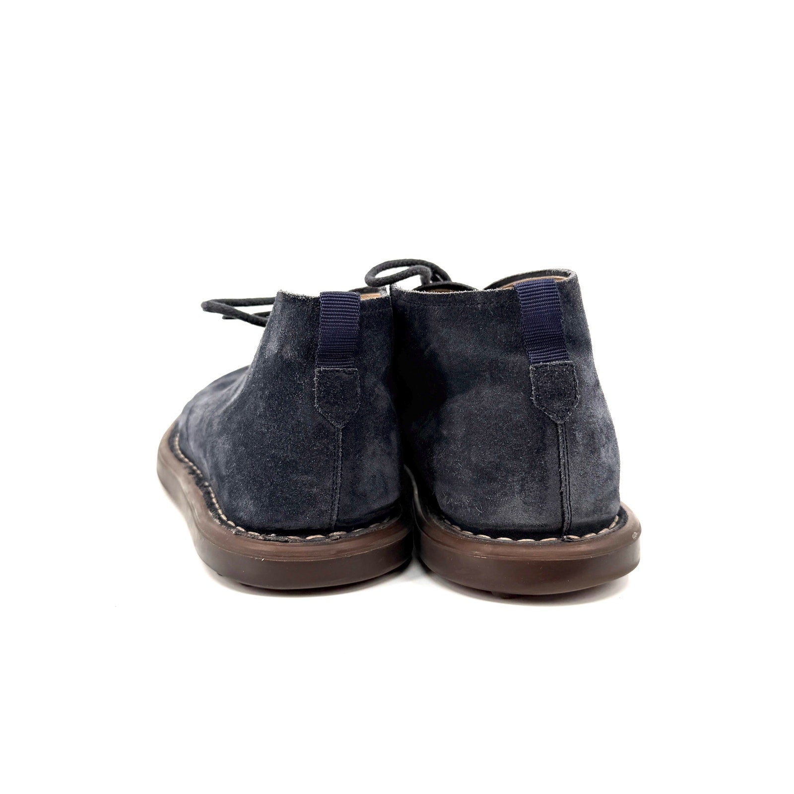 Tod's Italy Navy Blue Suede Chukka Desert Boots