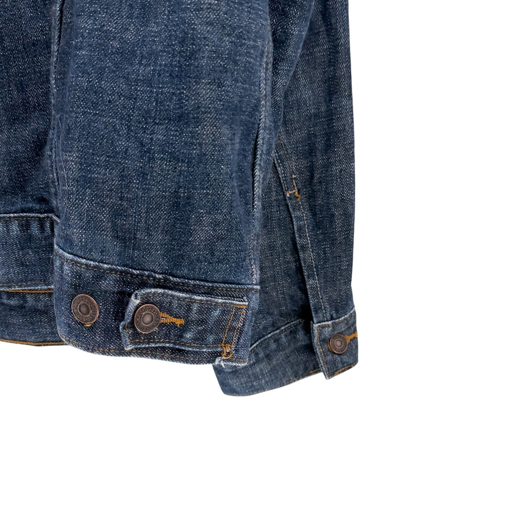 Levi's Dark Blue 100% Cotton Casual Oversized Trucker Jacket