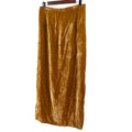 Vintage Y2K Double D Ranch Gold Crushed Velvet Elegant Western Maxi Skirt