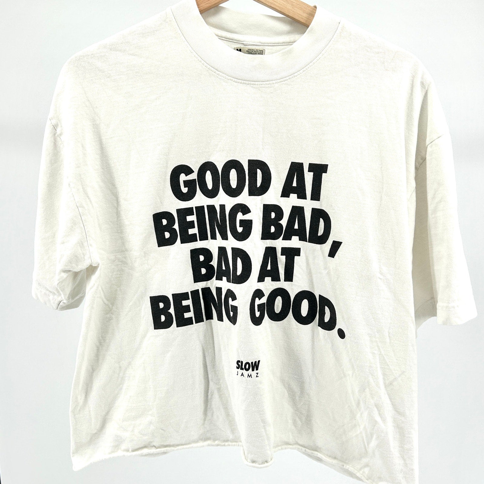 Frank Ocean Slow Jamz White Graphic Cotton Crop T-Shirt