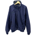 Vintage 90s Columbia Navy Blue Fleece Lined Zip Up Bomber Jacket