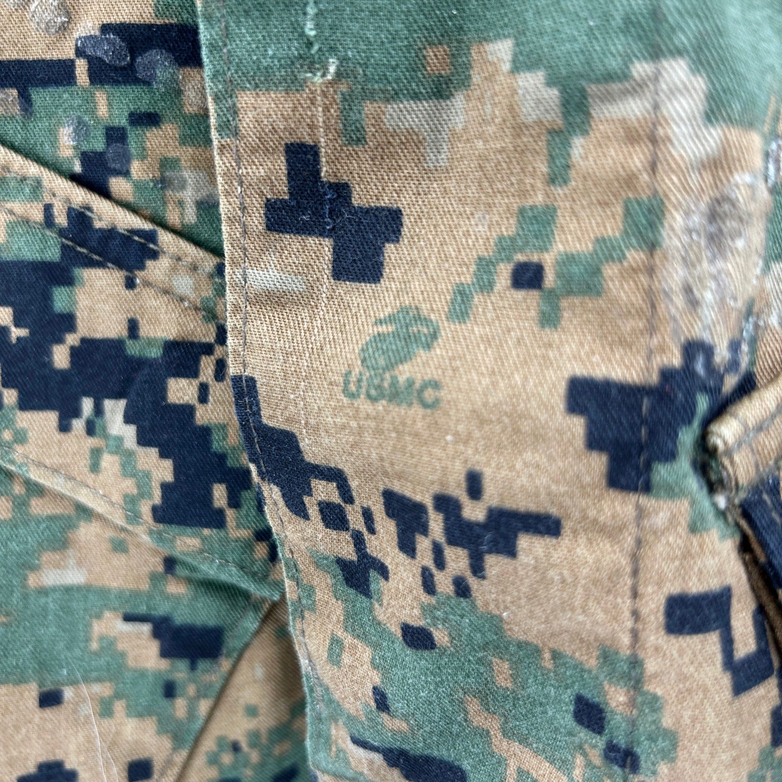 Vintage Y2K US Marines MARPAT Digital Camo Custom Cropped Jacket