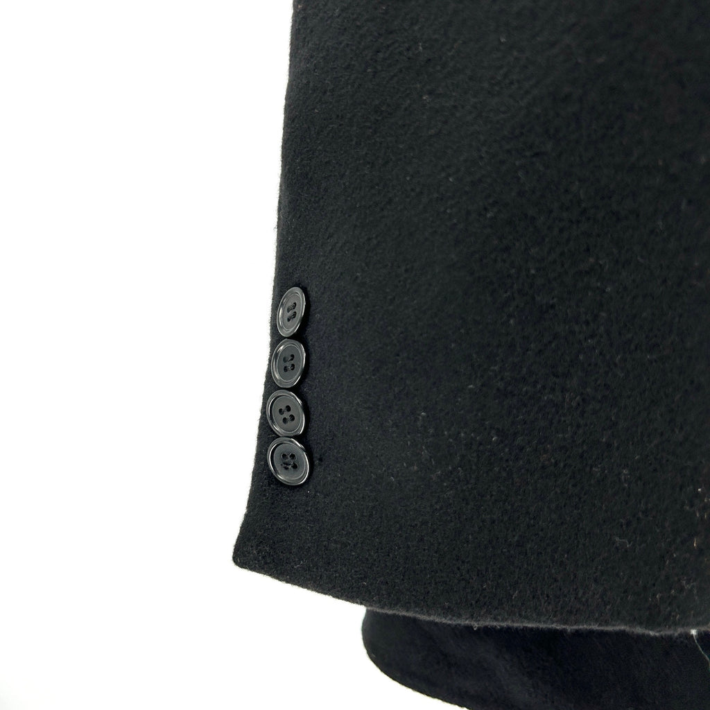Vintage Y2K Luca Venturini Black 100% Cashmere Tailored Blazer