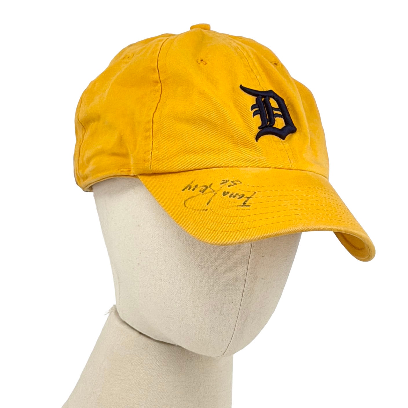 New Era Detroit Tigers Yellow Fernando Rodney Signed 100% Cotton Baseball Hat