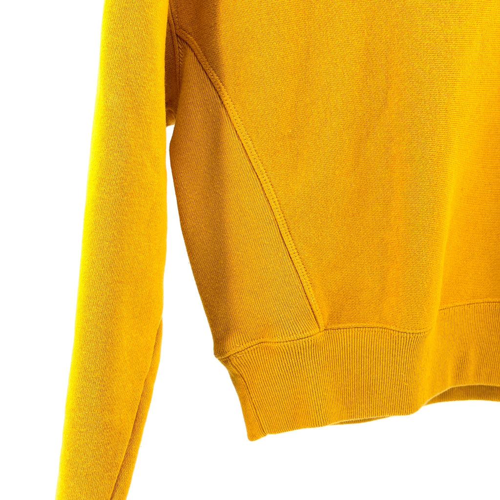 Champion Mustard Yellow Cropped Reverse Weave Crewneck Sweatshirt