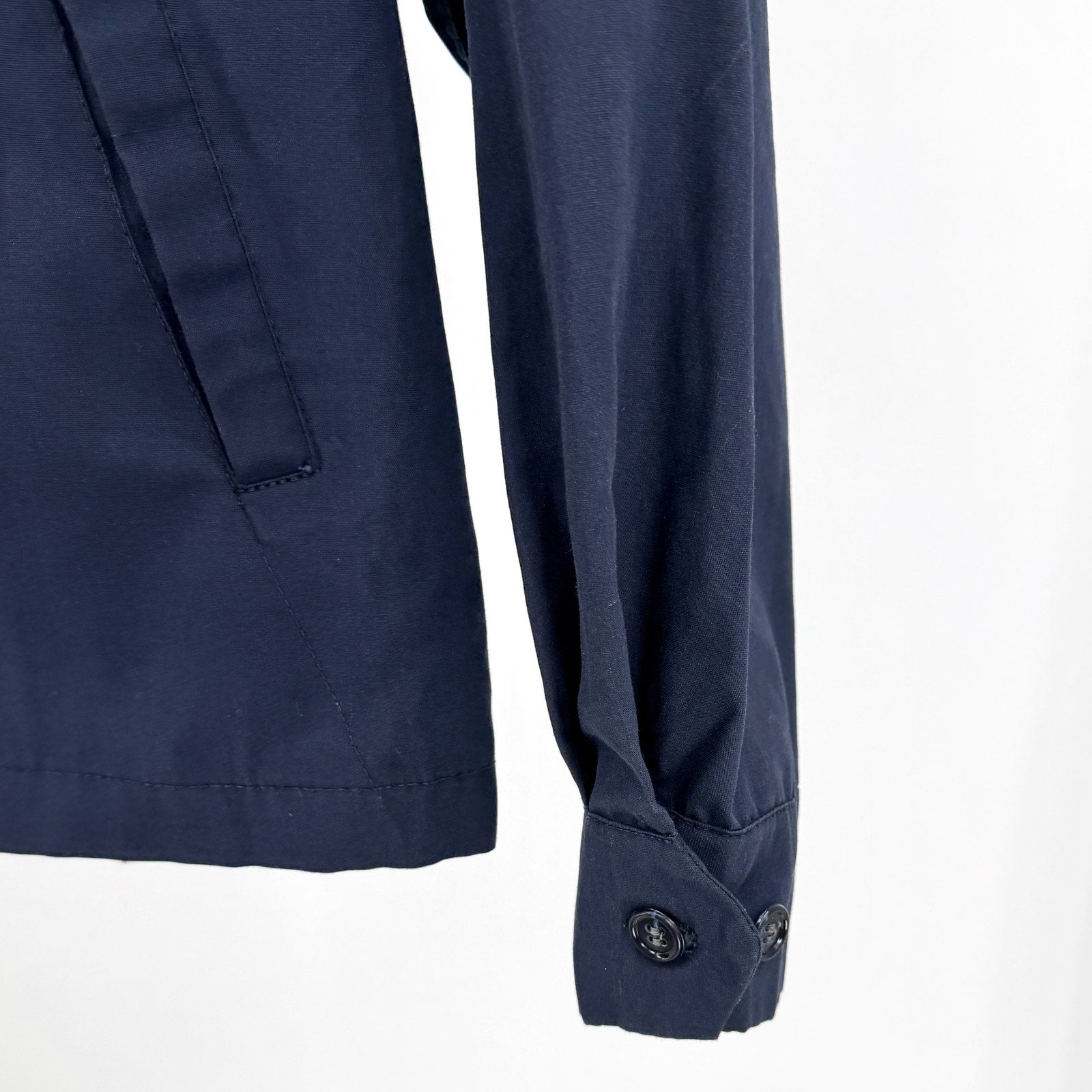 Vintage 70s London Fog Navy Blue Zip Up Harrington Jacket