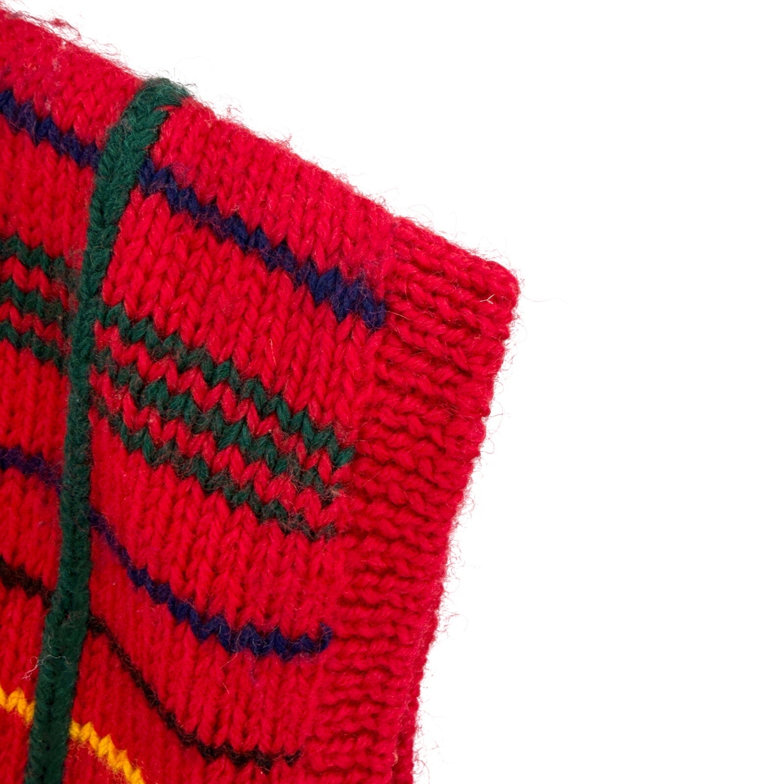 Vintage 80s Allen Solly Red 100% Wool Tartan Preppy V-Neck Sweater Vest