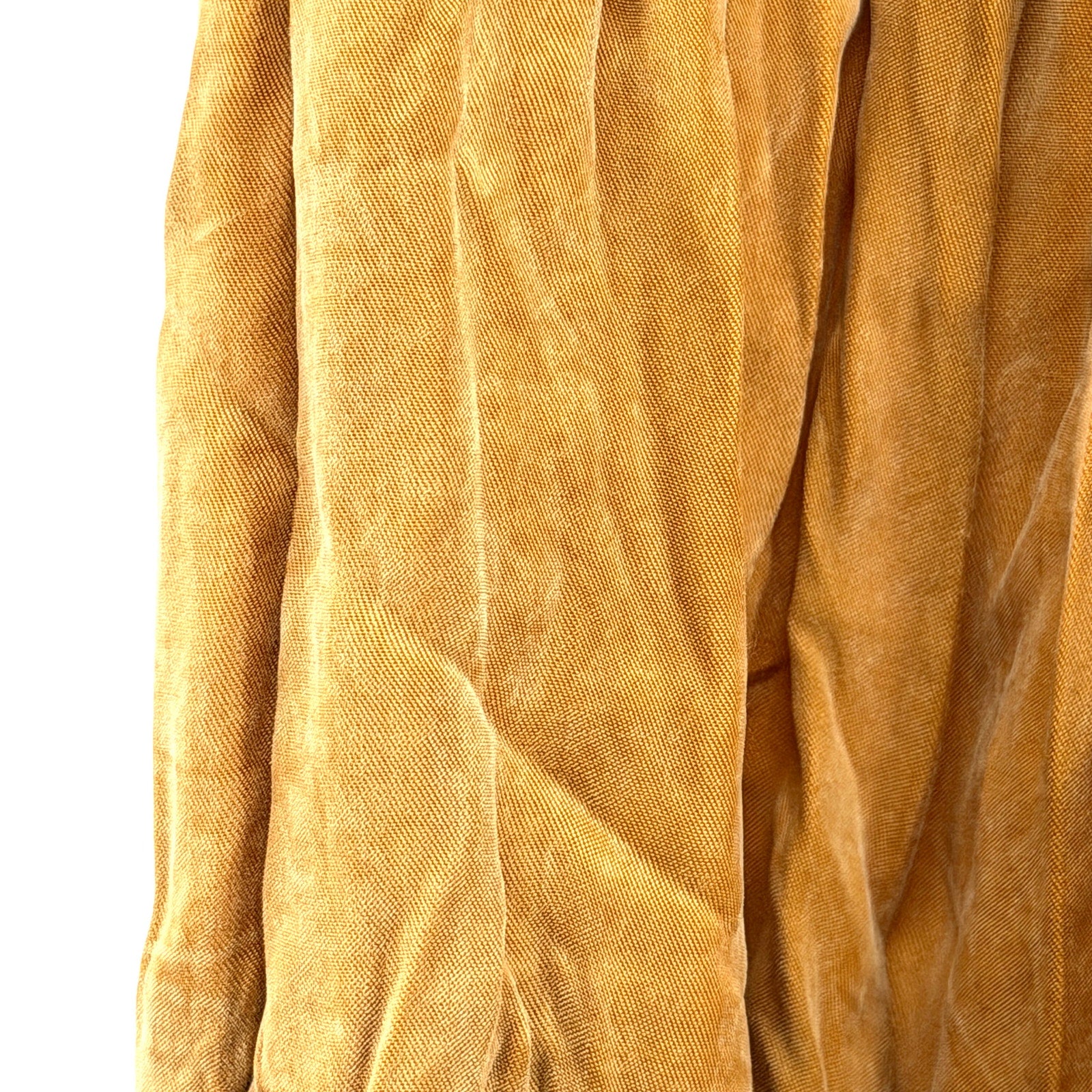 Vintage 90s Mustard Gold Crinkle 100% Rayon Tiered Maxi Peasant Skirt