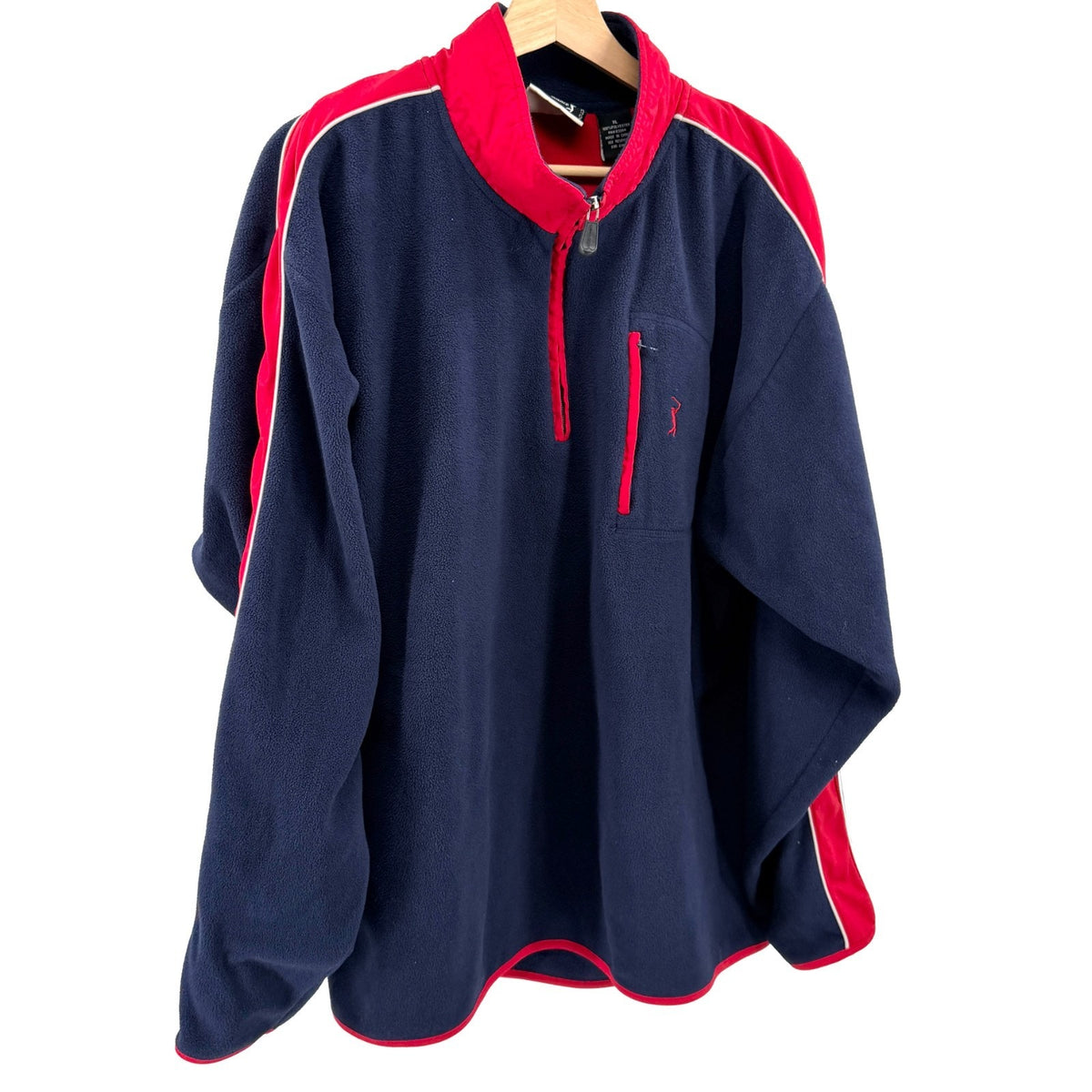 Vintage 90s PGA Tour Navy Red Performance Fleece Pullover