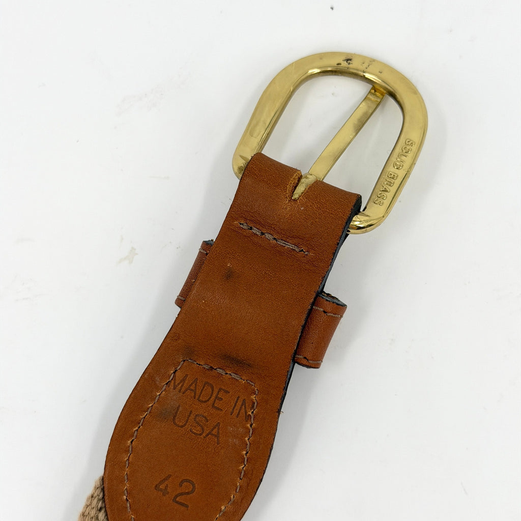 Vintage Y2K Zap-Pro Navy Florida Gators Genuine Leather Ribbon Belt