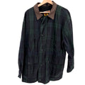 Vintage 90s Kakadu Traders Green Blue Tartan Cotton Oilskin Outback Jacket