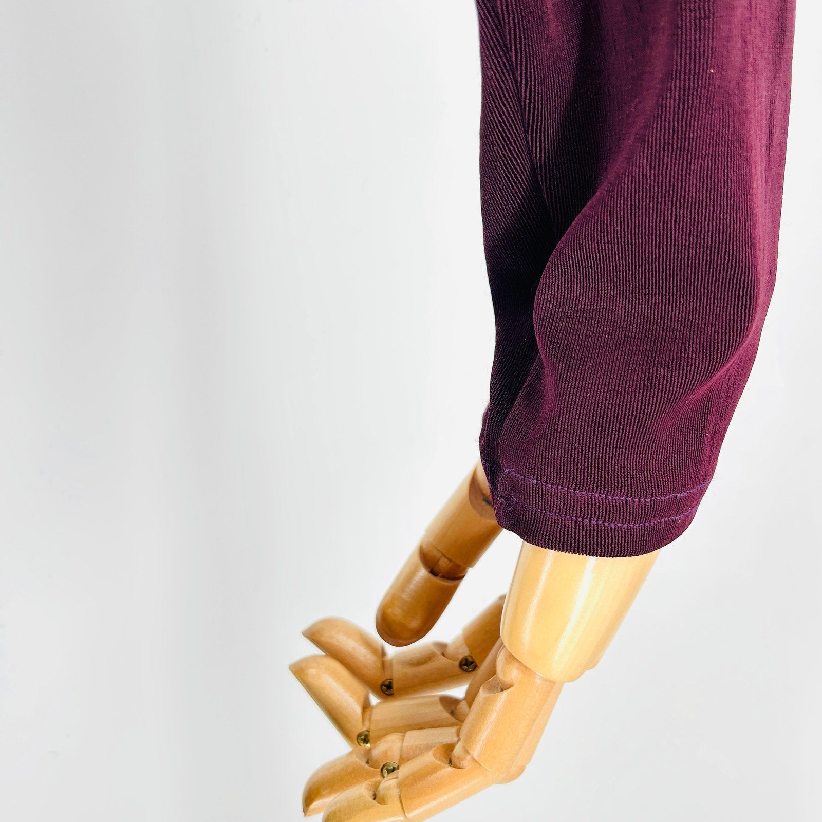 Vintage 90s Double D Ranch Burgundy Western Asymmetrical Mock Neck Maxi Dress