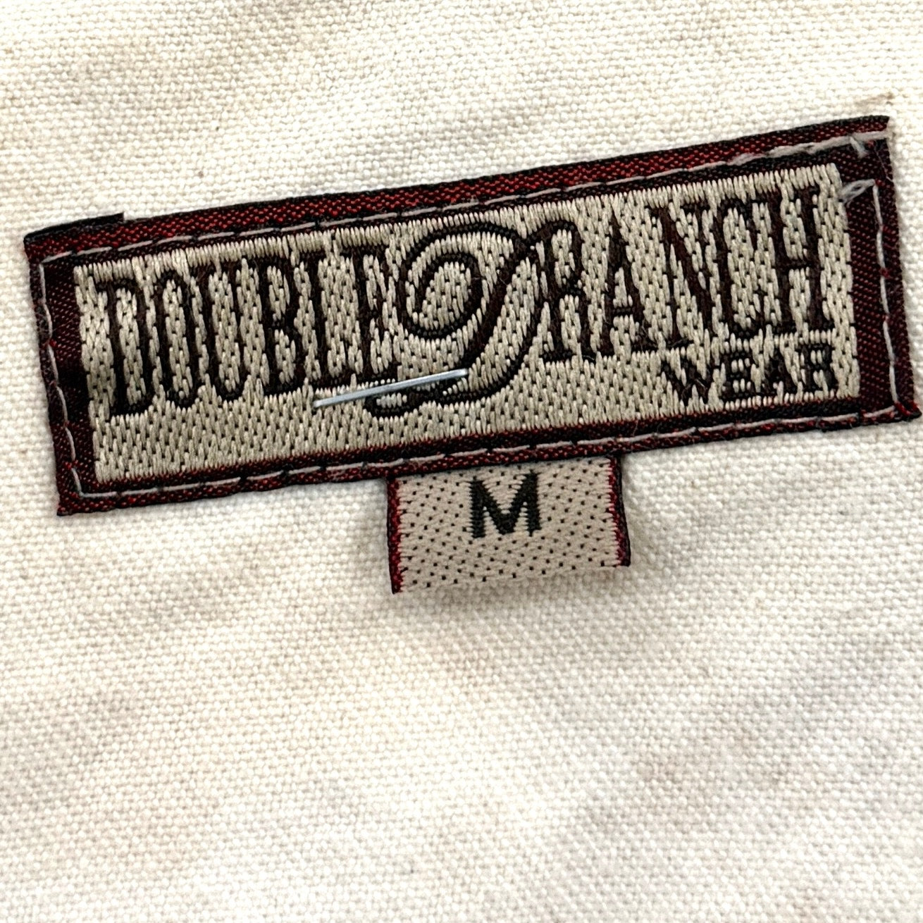 Vintage 90s Double D Ranch Cream 100% Cotton Studded Soutache Cropped Jacket