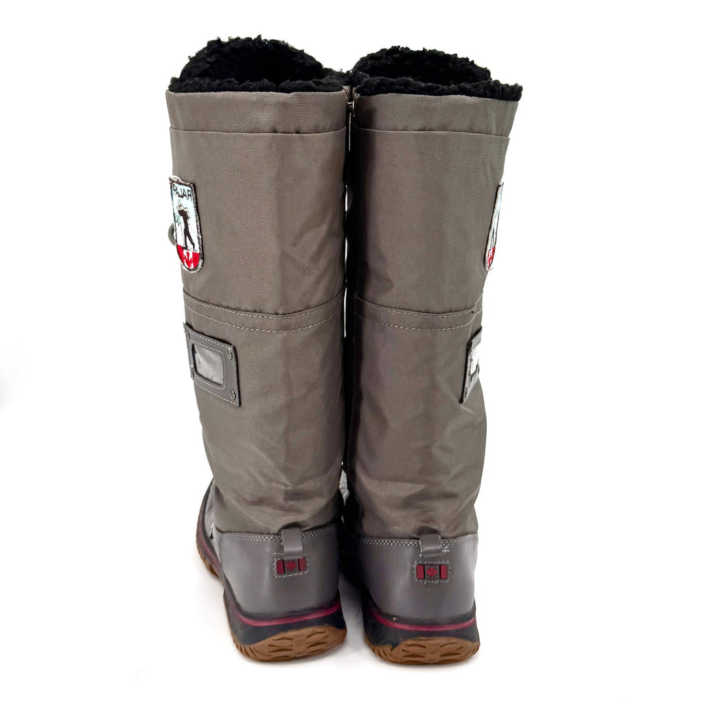 Pajar Canada Green Gray Waterproof Lace-Up Tall Duck Snow Boots