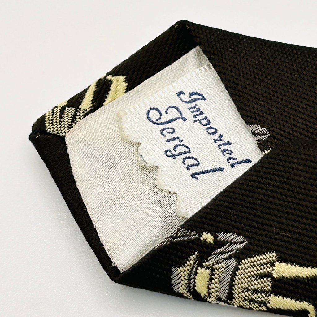 Vintage 60s 70s Kelly 1 Brown Blue Novelty Father Son Polyester Necktie