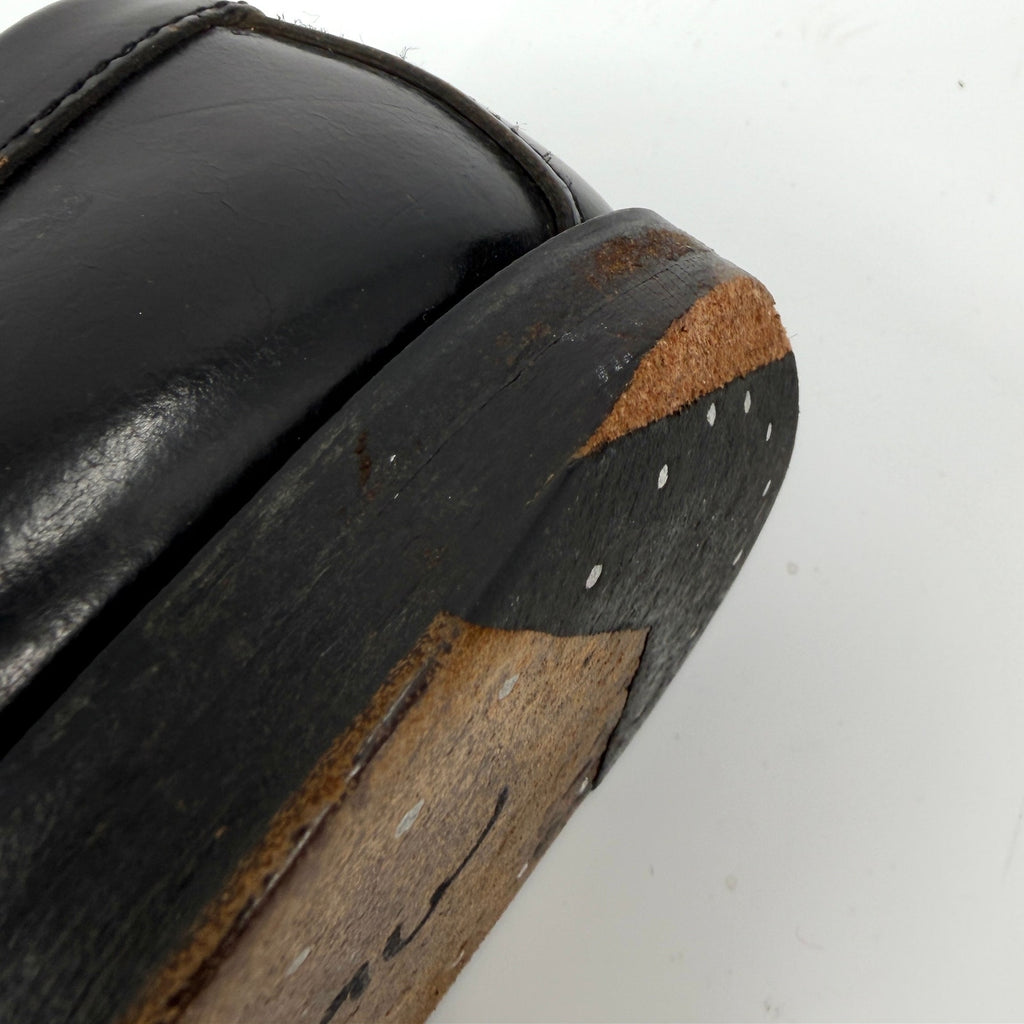 Vintage 80s GH Bass Weejuns Black Genuine Leather Penny Loafers
