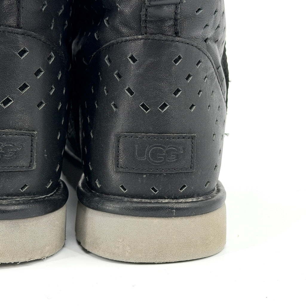 Ugg Genuine Leather Black Short Classic Winter Boot Shoes