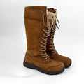 UGG Chestnut Brown Genuine Suede Waterproof Winter Lace Up Boots