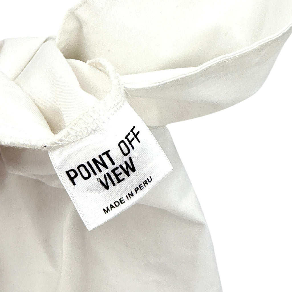 RARE Point Off View Marina Testino White 100% Cotton Mini Shirt Dress