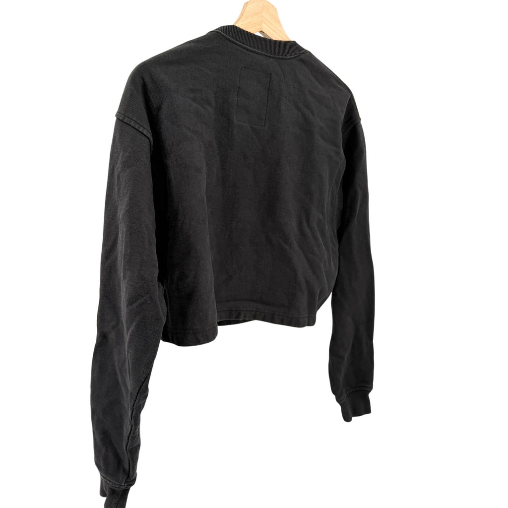 Champion Kith Black Reverse Weave Cropped Sweatshirt