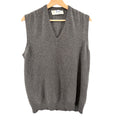 Vintage 80s Pringle of Scotland Grey Cashmere V-Neck Sweater Vest