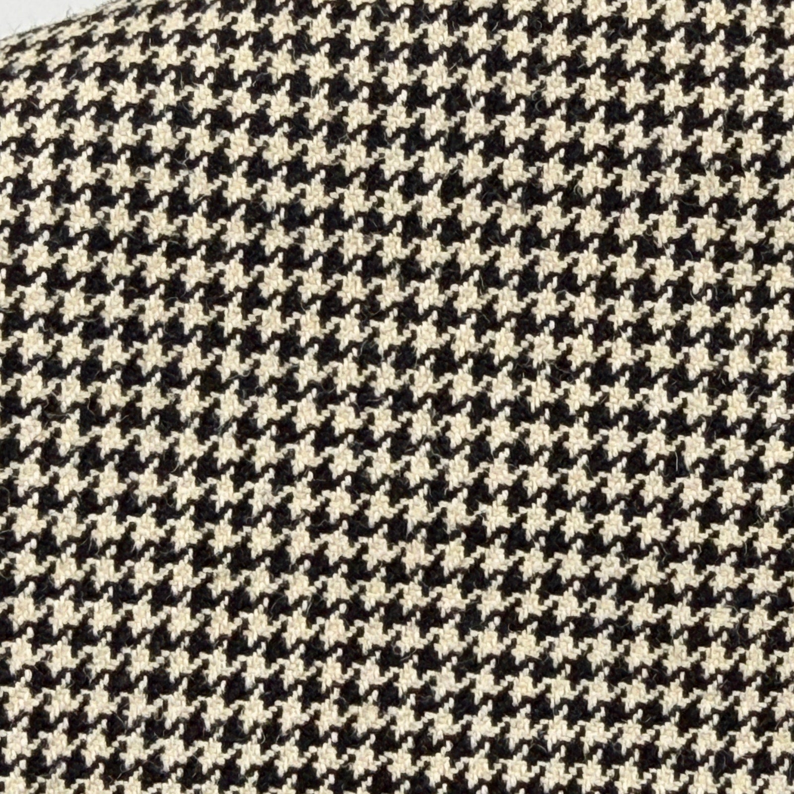 Lauren Ralph Lauren Black Tan Houndstooth Silk Wool Menswear Blazer