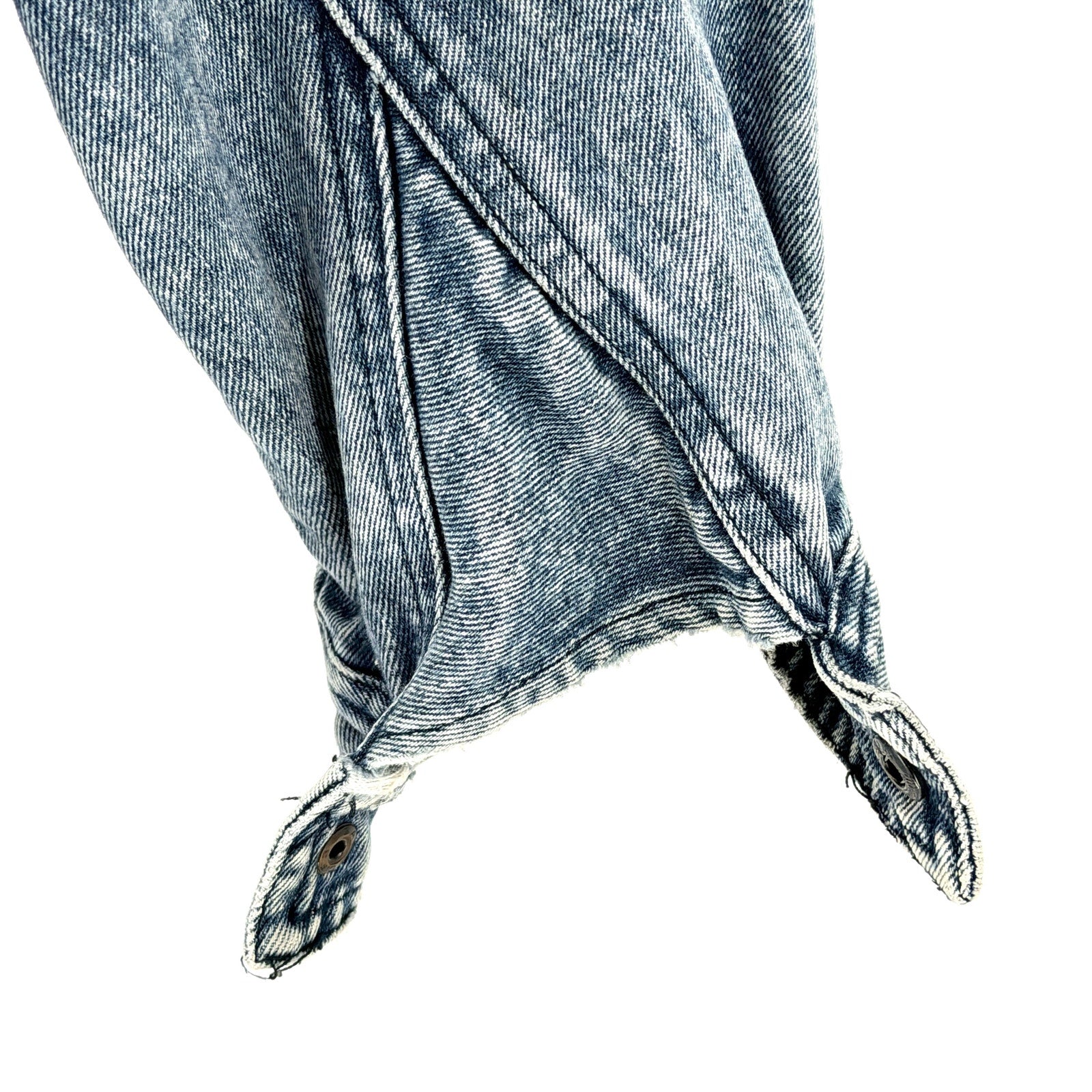 Vintage 80s Urban Equipment David Peyser Acid Wash Denim Bomber Jacket