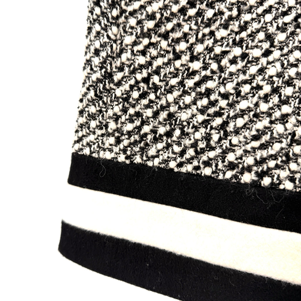 Style Mafia Black White Tweed Colorblock Mini Shorts