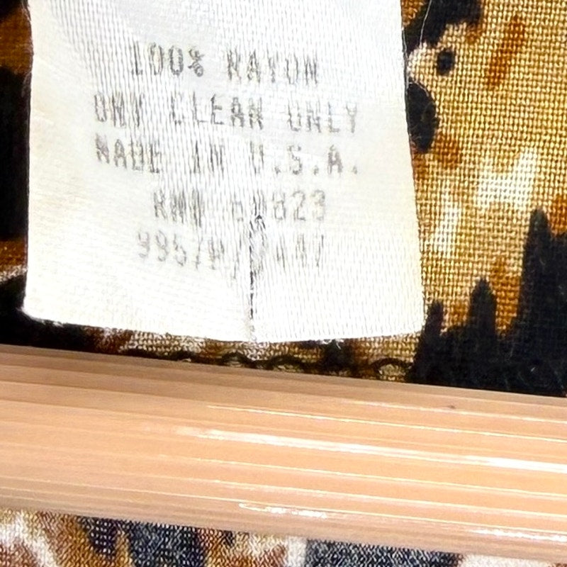 Vintage 80s Geoffrey Craig Leopard Print 100% Rayon Shoulder Pad Romper