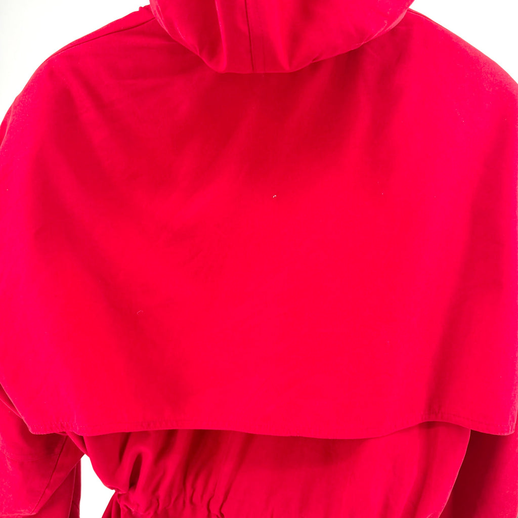 Vintage 90s Preston & York Red Zip Hooded Anorak Jacket