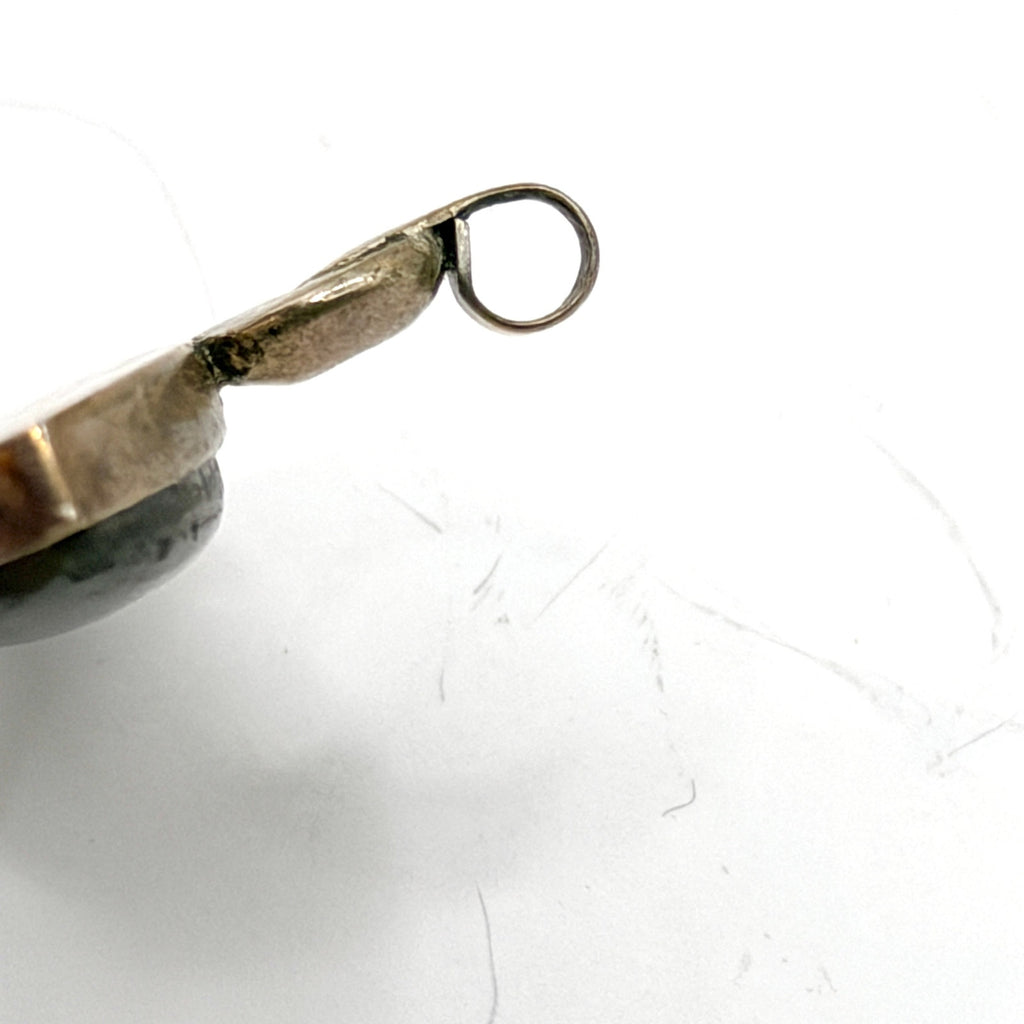 Vintage 90s Sterling Silver Stamped Blue Labradorite Statement Pendant