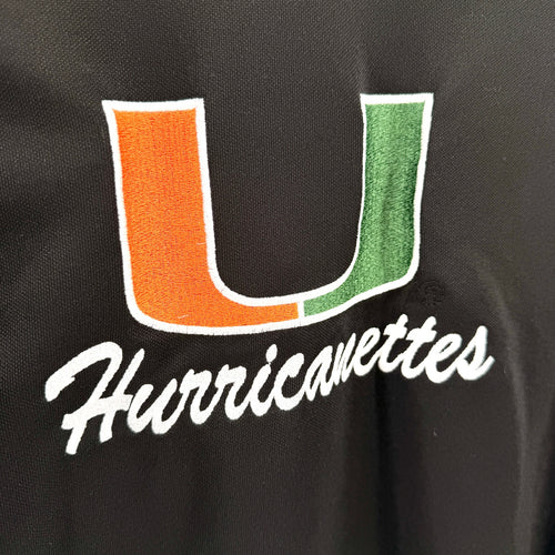 Adidas Black Climalite University of Miami Hurricanettes Training Jacket