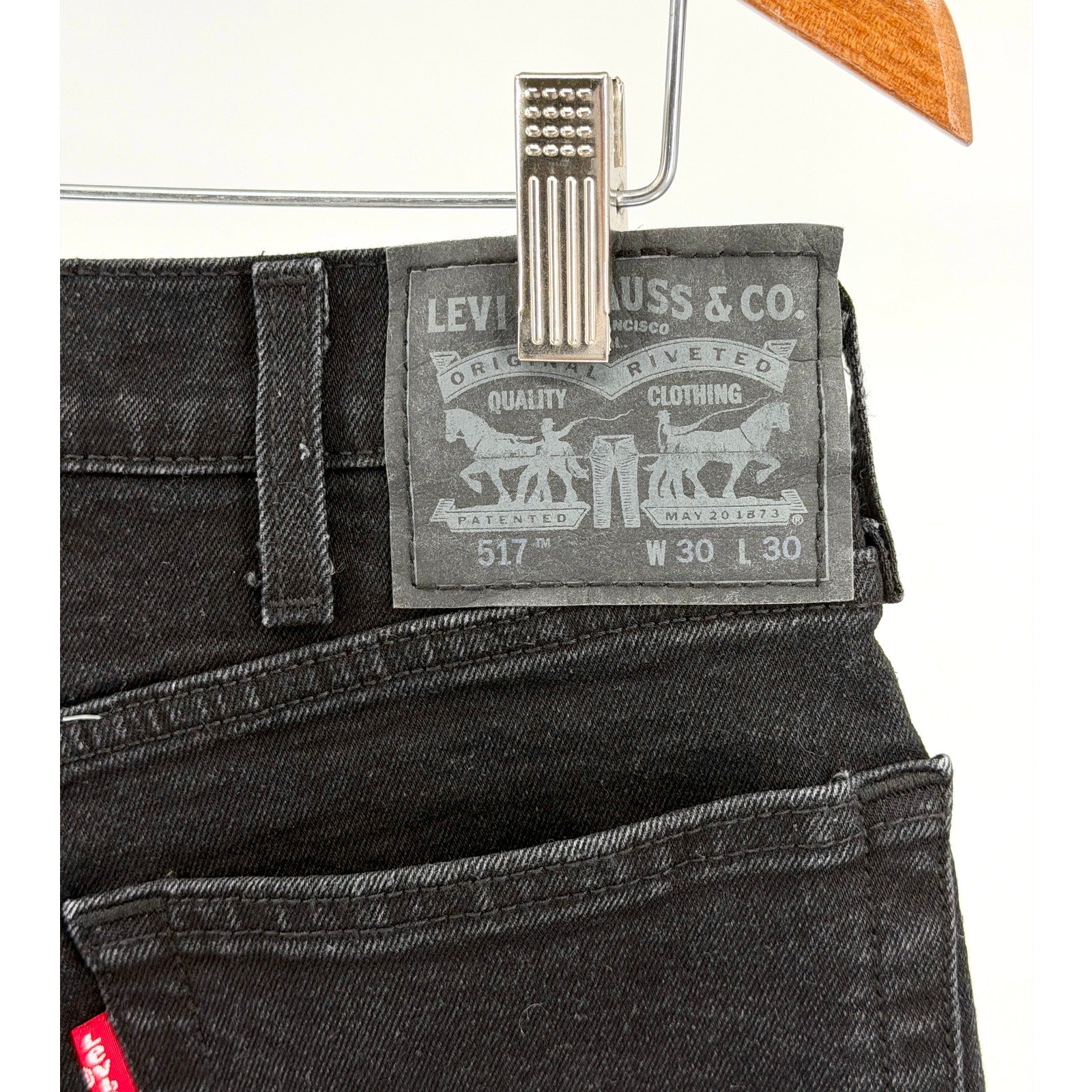 Levi's Black Minimalist Bootcut Denim Jeans