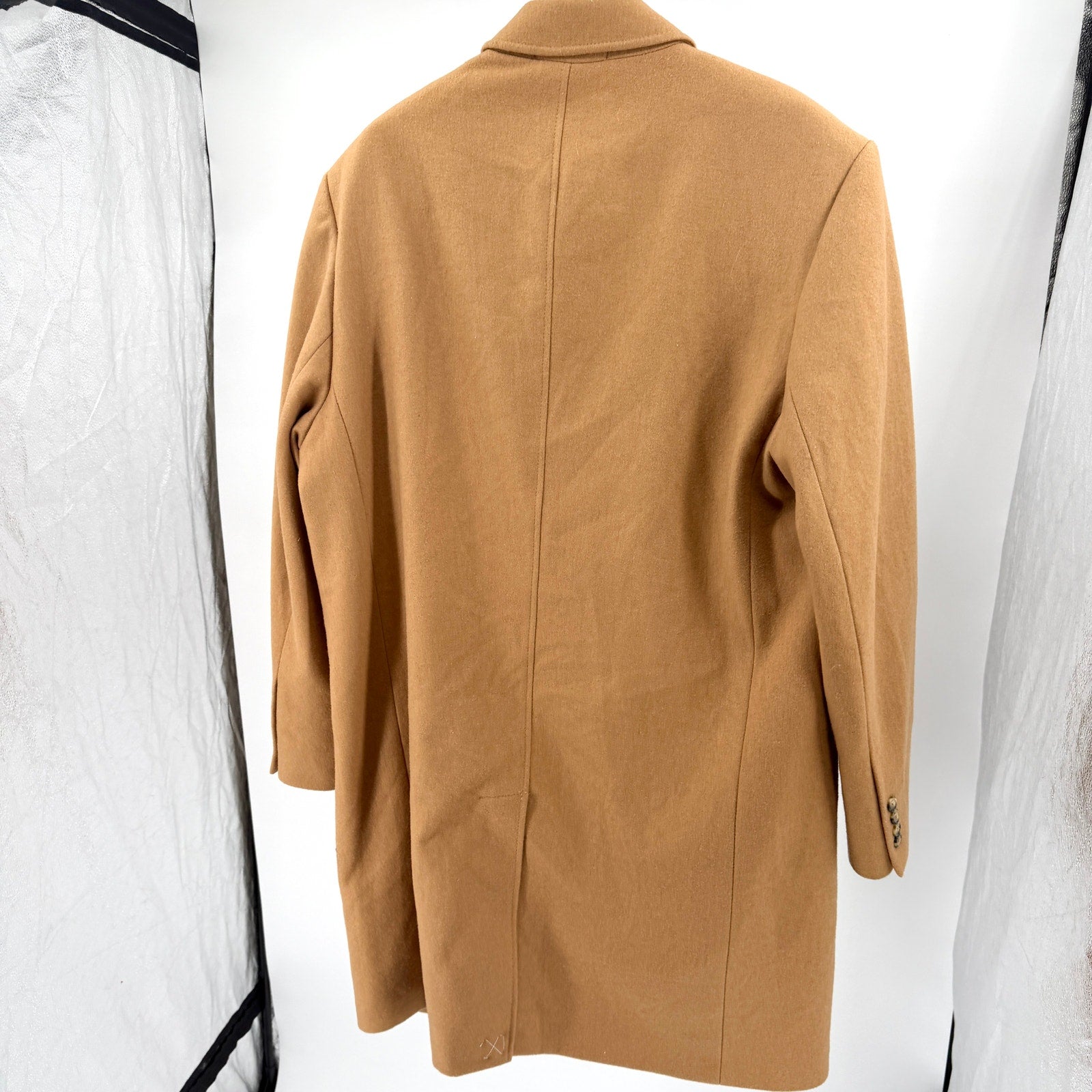 Vintage 90s Towne by London Fog Camel Classic Menswear Overcoat