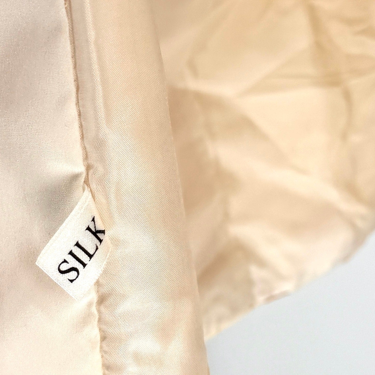 Vintage 80s Yellow Gold 100% Silk Satin Abstract Haori Kimono
