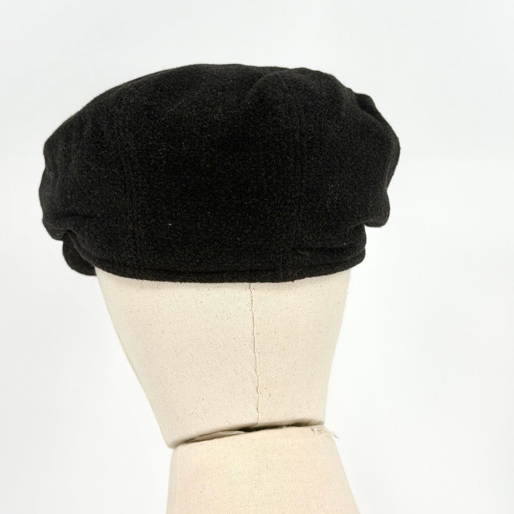 Vintage 90s Arte Della Lana Brown 100% Wool Preppy Minimalist Newsboy Hat