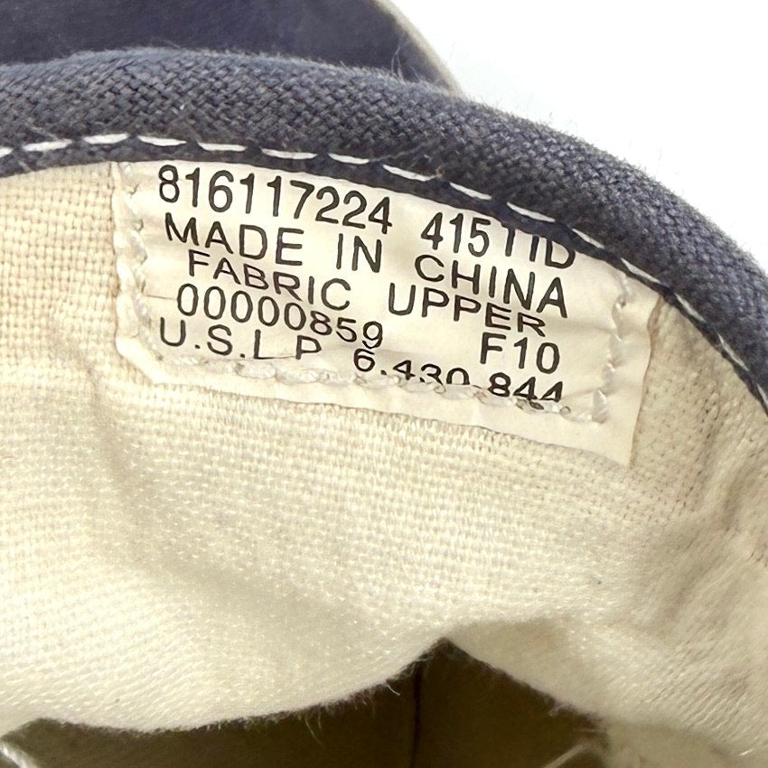 Polo Ralph Lauren Vaughn Navy Blue Leather Trim Pony Logo Sneakers