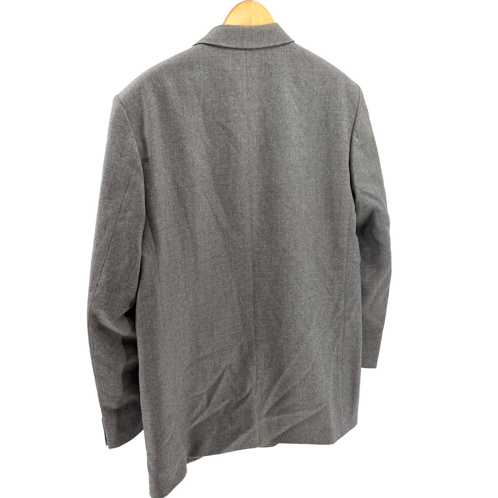 Vintage 80s Mr. Harry Couture Heather Gray 100% Pure New Wool Tailored Blazer
