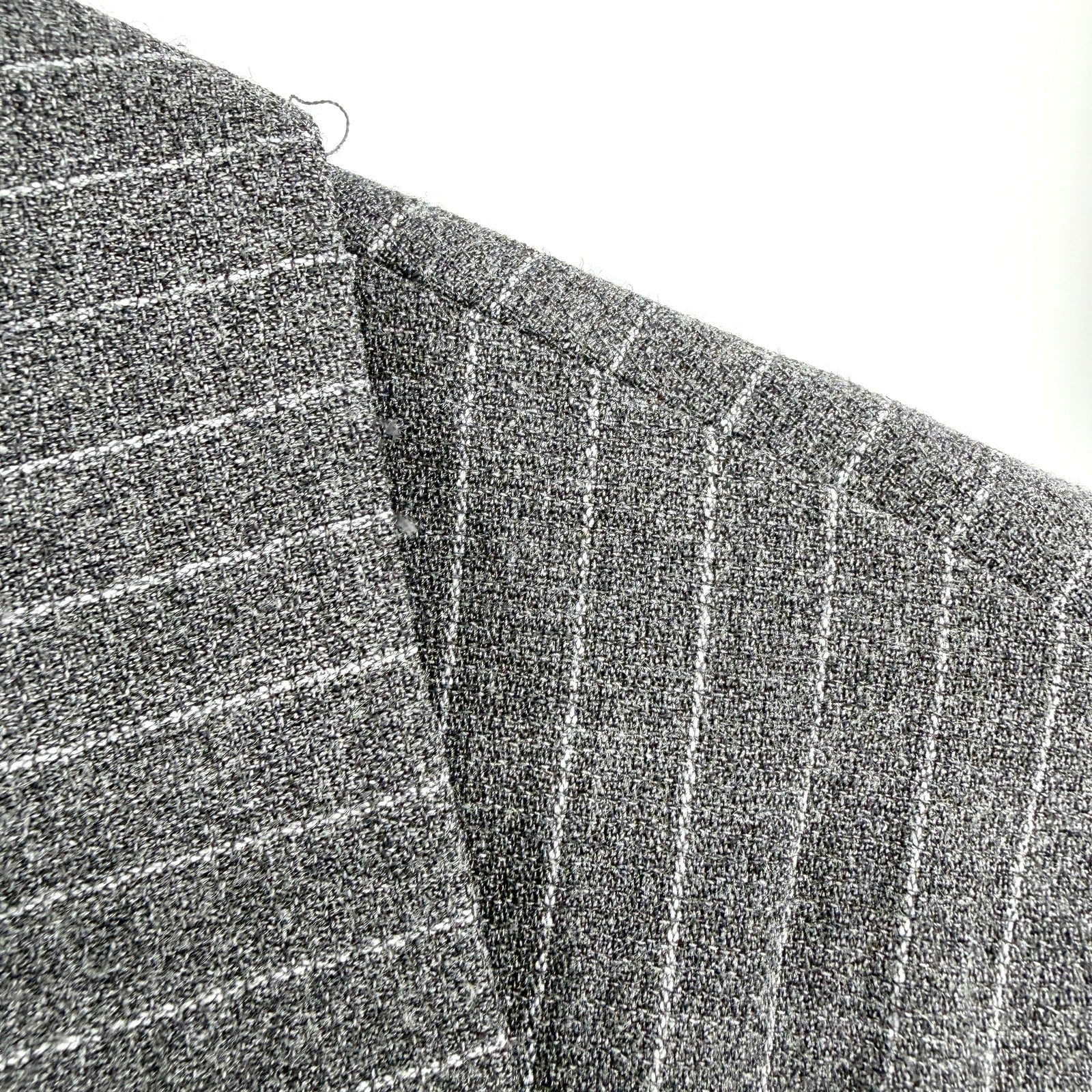 Vintage 90s Linda Allard Ellen Tracy Gray Pinstripe Wrap Maxi Dress Coat