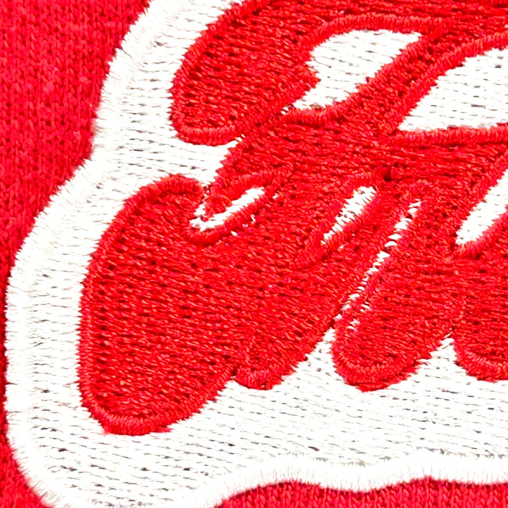 Fruit of the Loom Red Embroidered Free Cuba Protest Graphic Sweatshirt