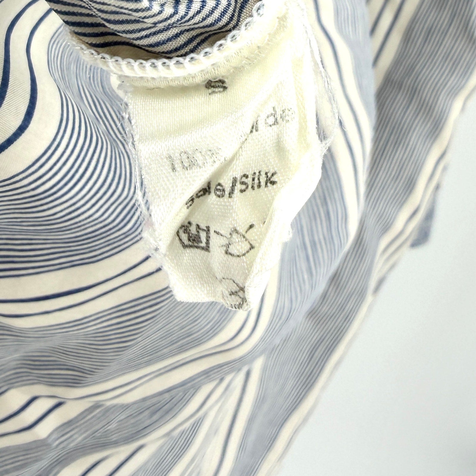 Vintage 90s Louis Féraud 100% Silk Striped Oversized Pajama Top