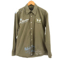 La Martina Saddlery Olive Green Embroidered Utility Polo Button Down Shirt