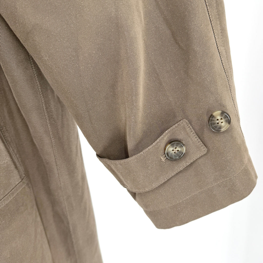 Vintage 90s Lauren Ralph Lauren Olive Green Beltless Trenchcoat