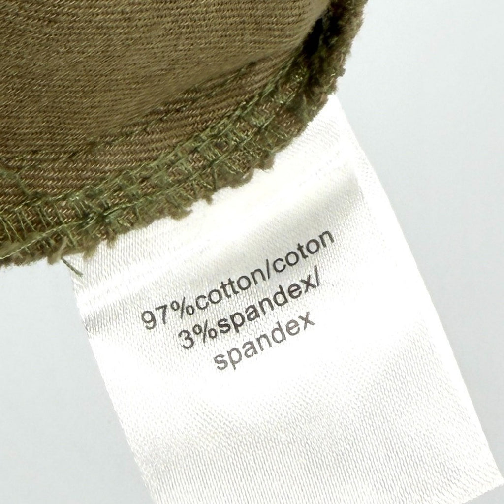 Pam & Gela Olive Green Retro Rainbow Stripe Skinny Pants