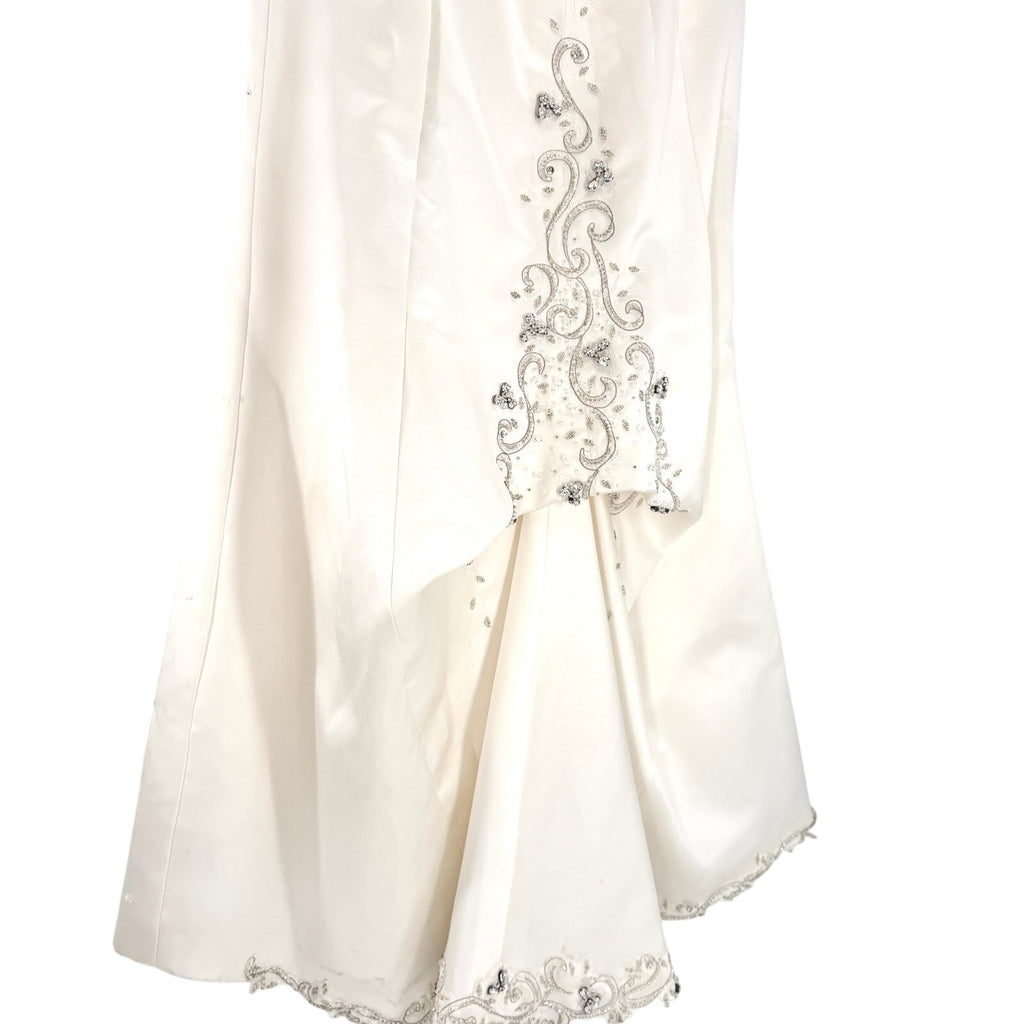 Vintage Y2K Maggie Sottero Couture Ivory Beaded Strapless Wedding Dress